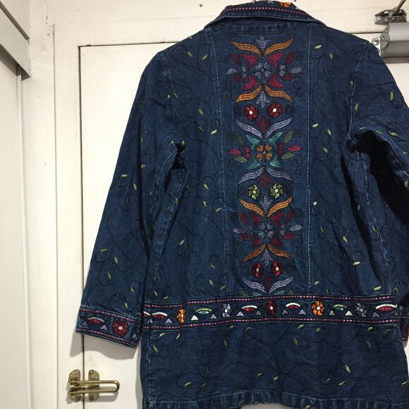 DEINIM & Co. EMBROIDERY FLORAL JACKETS SIZE S - Picture 2 of 11